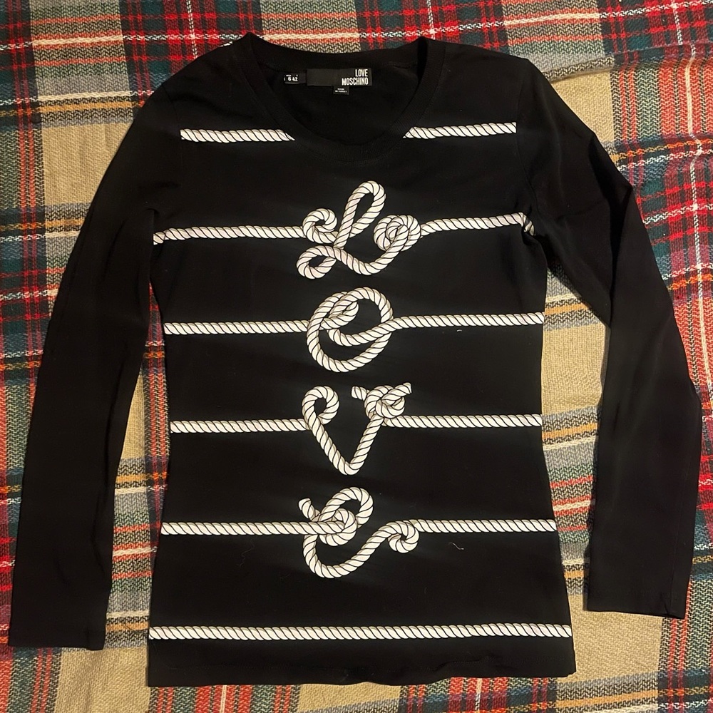 Love Moschino LOVE rope long sleeve top